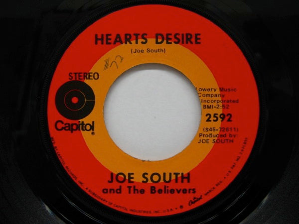 JOE SOUTH & THE BELIEVERS - Hearts Desire