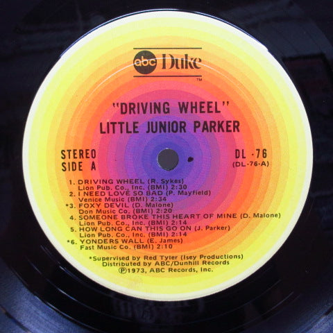 LITTLE JUNIOR PARKER - Driving Wheel (US '73 ABC Duke Re LP)