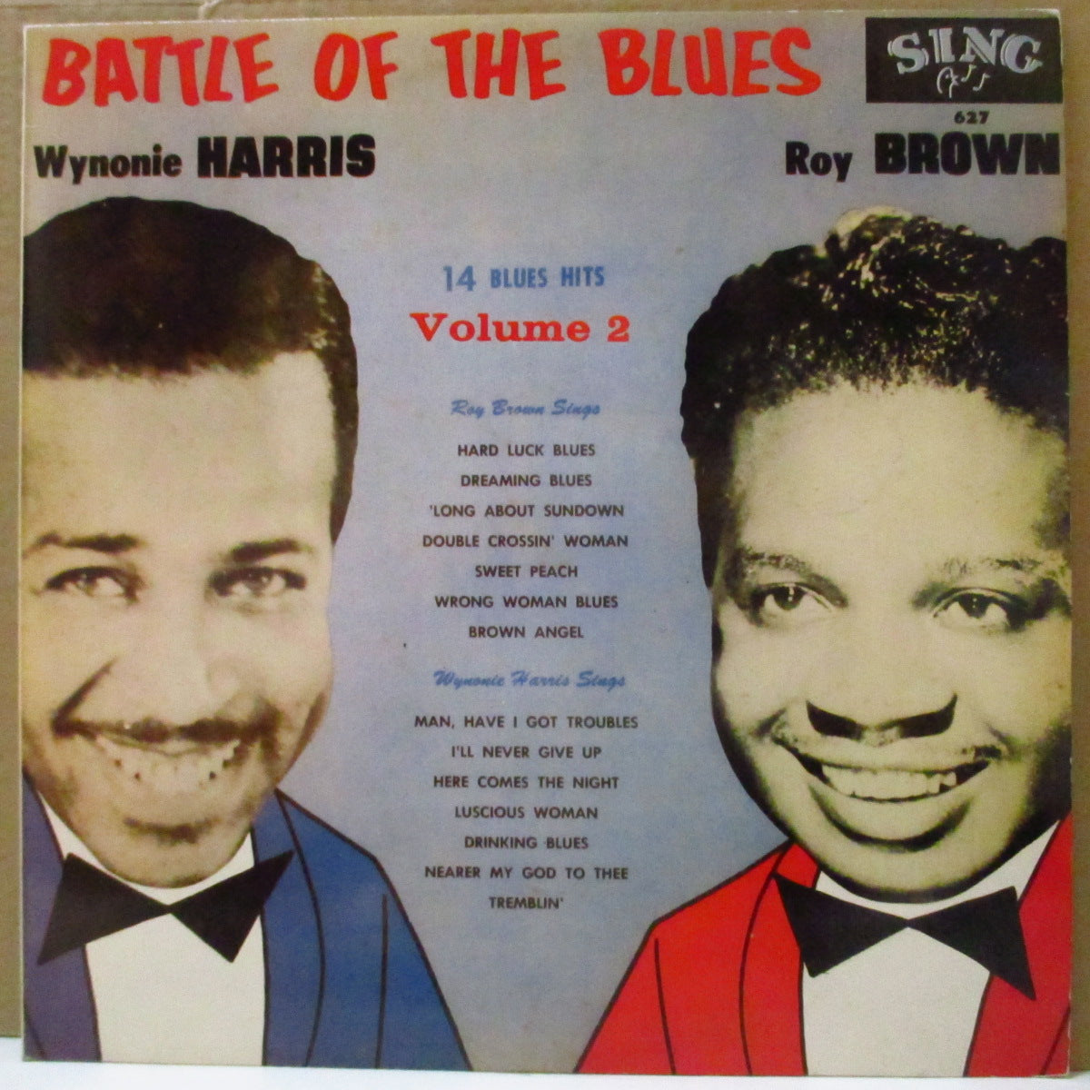 ROY BROWN / WYNONIE HARRIS  (ロイ・ブラウン / ワイノニー・ハリス)  - Battle Of The Blues, Vol.2 (Denmark '87 Re Mono LP)