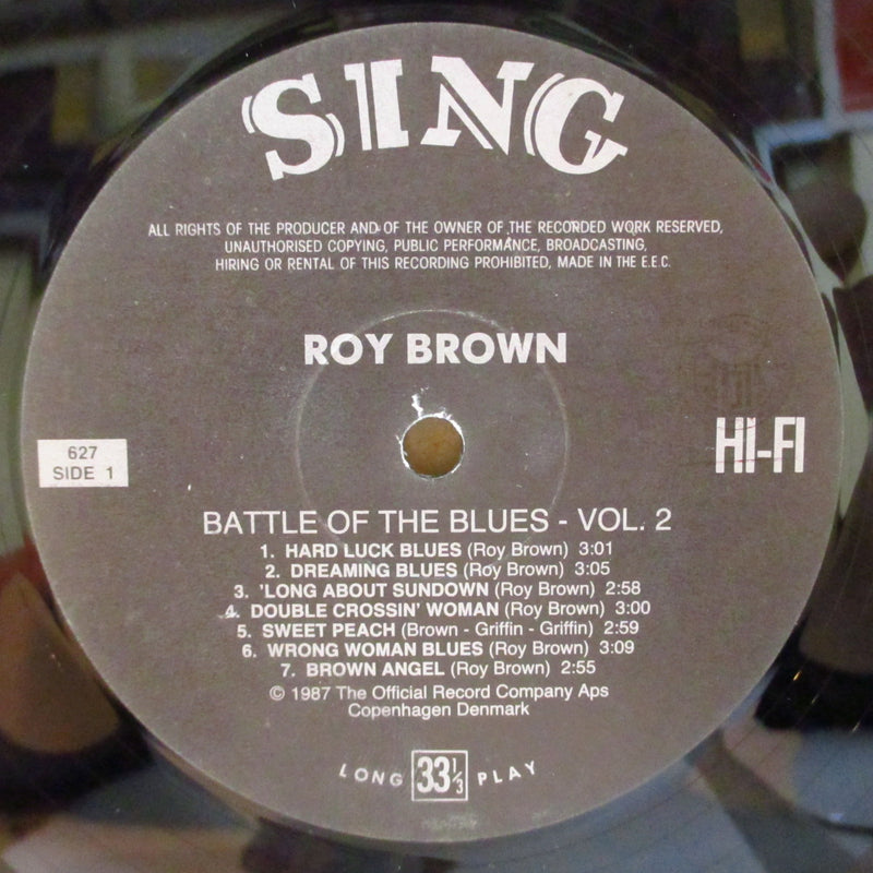 ROY BROWN / WYNONIE HARRIS  (ロイ・ブラウン / ワイノニー・ハリス)  - Battle Of The Blues, Vol.2 (Denmark '87 Re Mono LP)