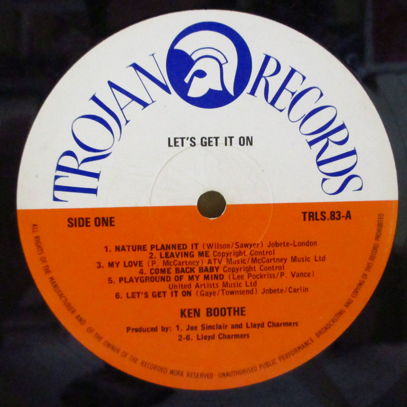 KEN BOOTHE (ケン・ブース)  - Let's Get It On (UK オリジナル LP/両面コーティングジャケ)