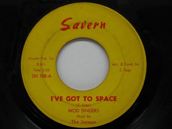 JONESES & MOD SINGERS - I've Got To Space / You Better Get It