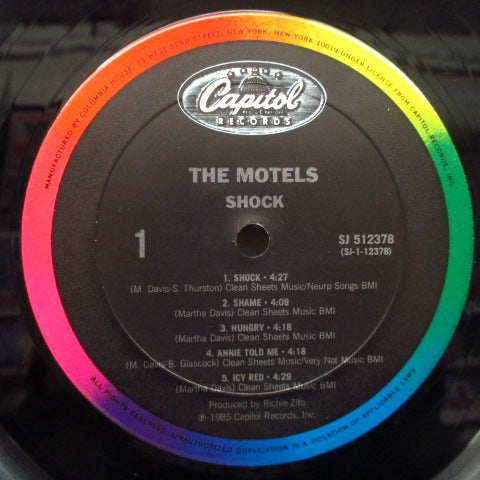 MOTELS, THE (ザ・モーテルズ)  - Shock (US Orig.LP)