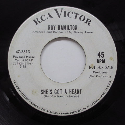 ROY HAMILTON (ロイ・ハミルトン)  - She's Got A Heart (Promo)