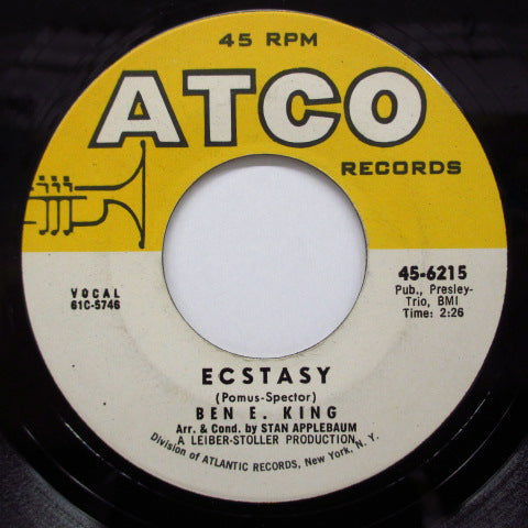 BEN E.KING (ベン E・キング) - Ecstasy / Yes (US Orig.)