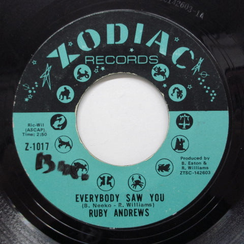 RUBY ANDREWS - Everybody Saw You (Orig)