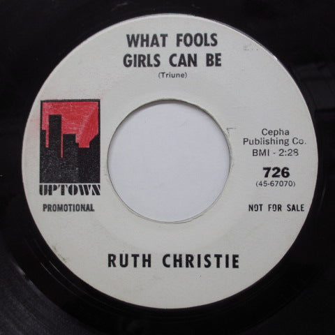 RUTH CHRISTIE (ルース・クリスティ)  - Dancing Feet (Promo 7"/Uptown-726)