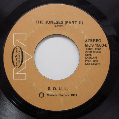 S.O.U.L.(Sounds Of Unity and Love) - The Joneses (Part.1 & 2) (Orig)