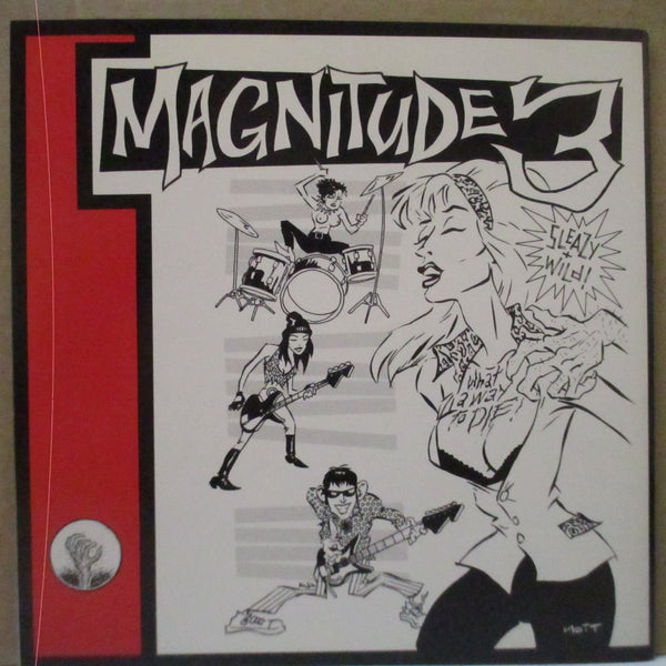 MAGNITUDE 3 - What A Way To Die (OZ Promo.Black Vinyl 7"+PS)