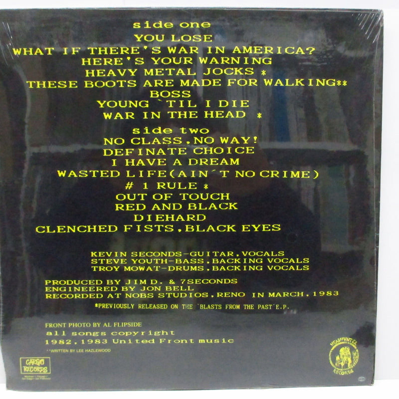 7 SECONDS (セブン・セカンズ)  - Old School (US '95 再発LP「廃盤 New」)