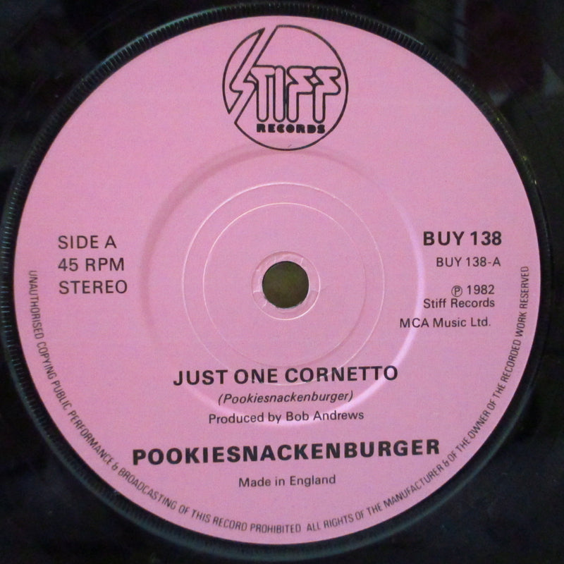 POOKIESNACKENBURGER (プーキースナッケンバーガー)  - Just One Cornetto (UK オリジナル 7")