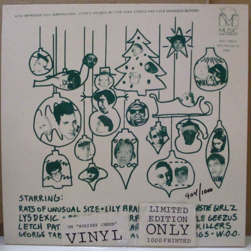 V.A. - We Three Bings - Vital's Music N.Y. Trash X Mas Comp. (US 1,000 Ltd.Green Vinyl LP)