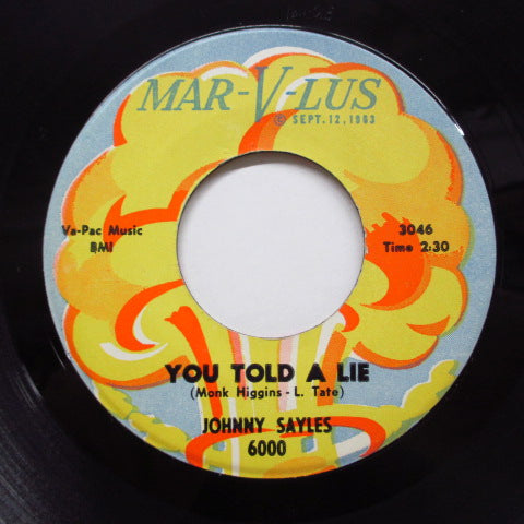 JOHNNY SAYLES - Don't Turn Your Back On Me (Orig)