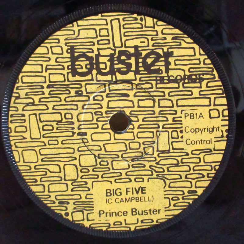 PRINCE BUSTER (プリンス・バスター)  - Big Five / Music College (UK 70's 再発イエローラベ・フラットセンター 7")