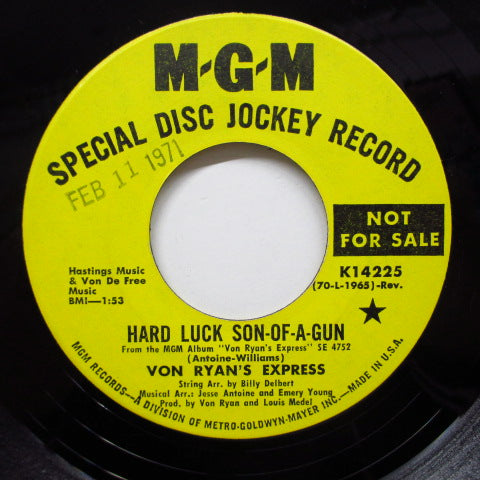 VON RYAN' S EXPRESS - Hard Luck Son-Of-A-Gun (Promo)