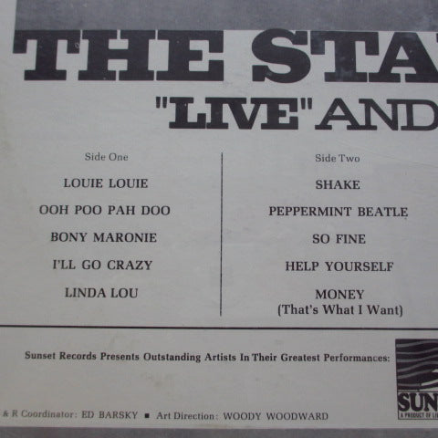 STANDELLS (スタンデルス) - Live & Out Of Sight (US '66 Re Stereo LP/Seald)