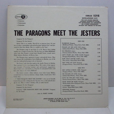 PARAGONS / JESTERS (パラゴンズ/ジェスターズ)  - The Paragons Meet The Jesters (2nd Press Mono)