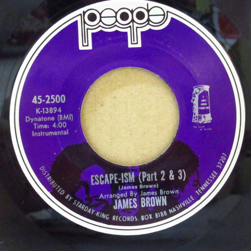 JAMES BROWN (ジェームス・ブラウン)  - Escape-Ism (Part.1) (US Orig.Purple Label7"+CS)