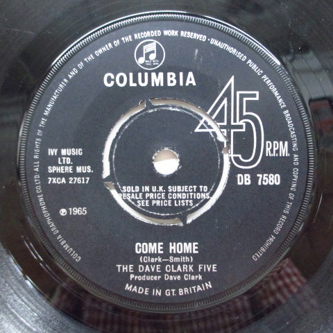 DAVE CLARK FIVE - Come Home (UK Orig.)