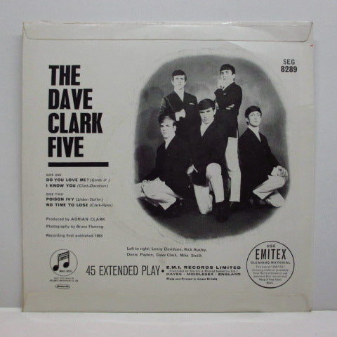 DAVE CLARK FIVE (デイブ・クラーク・ファイブ) - Dave Clark Five (UK:Orig.MONO EP)