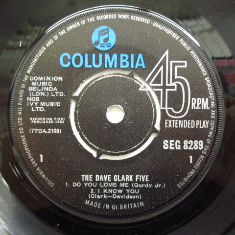 DAVE CLARK FIVE (デイブ・クラーク・ファイブ) - Dave Clark Five (UK:Orig.MONO EP)