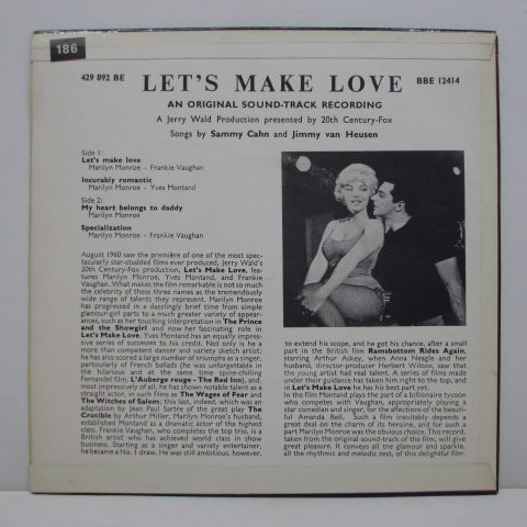 MARILYN MONROE - O.S.T./ Let's Make Love (UK Orig.EP/CFS)
