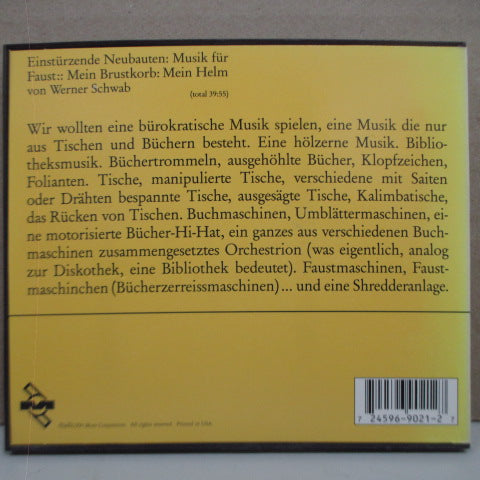 EINSTUERZENDE NEUBAUTEN-Faustmusik (US Orig.CD/Eco-Pak)