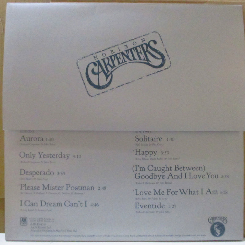 CARPENTERS (カーペンターズ)  - Horizon (UK オリジナル LP+インナー