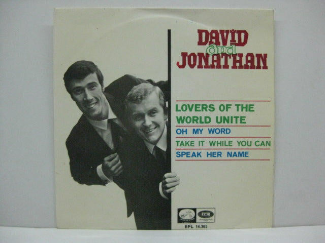 DAVID AND JONATHAN - Lovers Of The World Unite（EP）