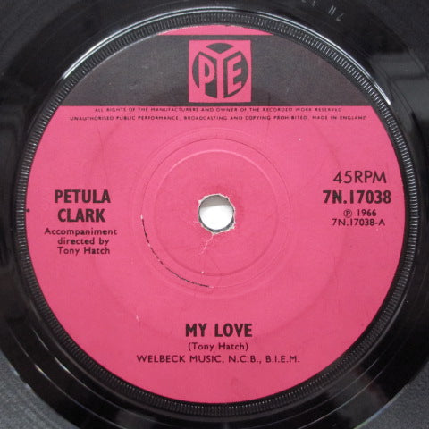 PETULA CLARK - My Love (UK Orig.Flat Center)