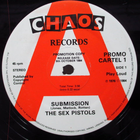 SEX PISTOLS (セックス・ピストルズ) - Submission (UK Promo 12")