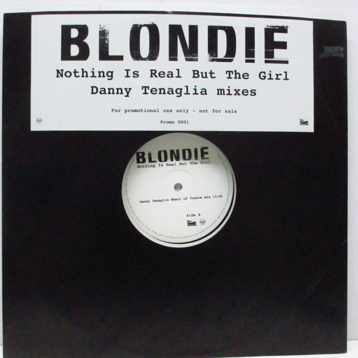 BLONDIE (ブロンディ)  - Nothing Is Real But The Girl (UK プロモオンリー 12"/ステッカー付ダイカットジャケ）