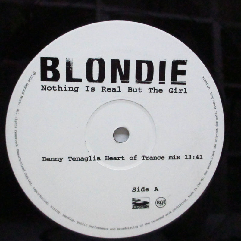 BLONDIE (ブロンディ)  - Nothing Is Real But The Girl (UK プロモオンリー 12"/ステッカー付ダイカットジャケ）