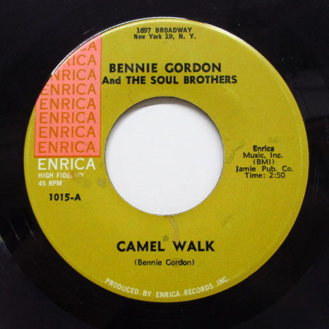 BENNY GORDON & THE SOUL BROTHERS (ベニー・ゴードン)- Kansas City Woman / Camel Walk