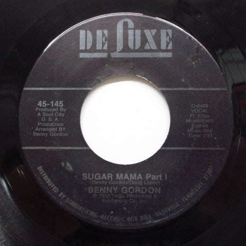 BENNY GORDON - Sugar Mama (Part 1 & 2)