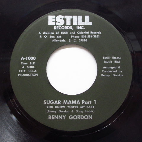 BENNY GORDON - Sugar Mama (Part 1 & 2)