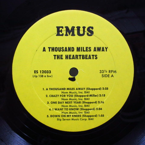 HEARTBEATS - A Thousand MIles Away (US 70's EMUS Re Stereo LP)