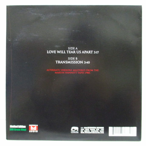 JOY DIVISION - Love Will Tear Us Apart (US Ltd.Green Vinyl 7")