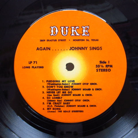Johnny Ace - Memorial Album for Johnny Ace (US '61 Re-Stereo/Stereo Print Matt CVR)