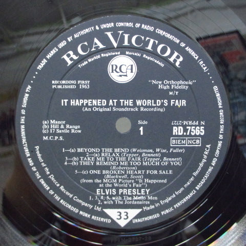 ELVIS PRESLEY (エルヴィス・プレスリー)  - It Happened At The World's Fair (UK Orig.MONO/CFS)