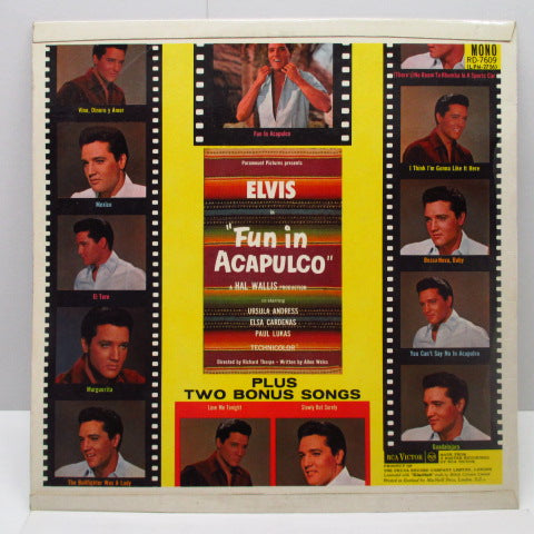 ELVIS PRESLEY (エルヴィス・プレスリー)  - Fun In Acapulco (UK 60's Re Mono LP/CS)