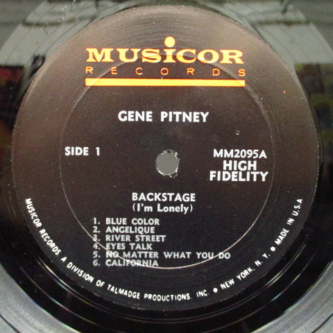 GENE PITNEY - Backstage (I'm Lonely)