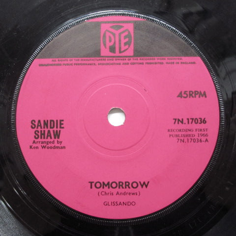 SANDIE SHAW - Tomorrow (UK Orig.Flat Center)