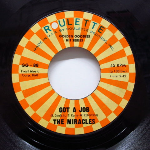 MIRACLES (SMOKEY ROBINSON & THE) - Got A Job / I Cry (70's Reissue)