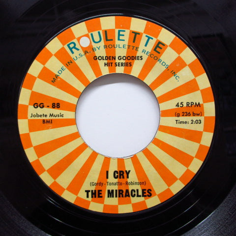 MIRACLES (SMOKEY ROBINSON & THE) (スモーキー・ロビンソン＆ザ・ミラクルズ)- Got A Job / I Cry (70's Reissue)
