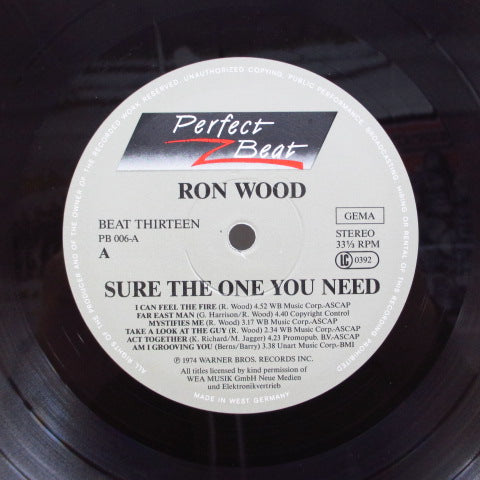 RON WOOD (RONNIE WOOD) (ロン・ウッド) - Sure The One You Need (GERMAN RE Marble Color Vinyl 2xLP)