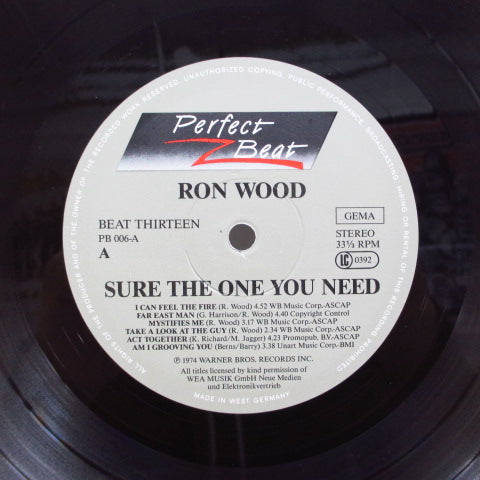 RON WOOD (RONNIE WOOD) - Sure The One You Need (GERMAN RE Marble Color Vinyl 2xLP)