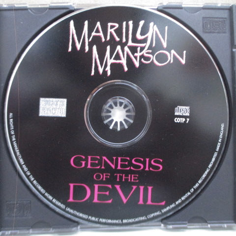 MARILYN MANSON (マリリン・マンソン)  - Genesis Of The Devil (UK アンオフィシャル CD)