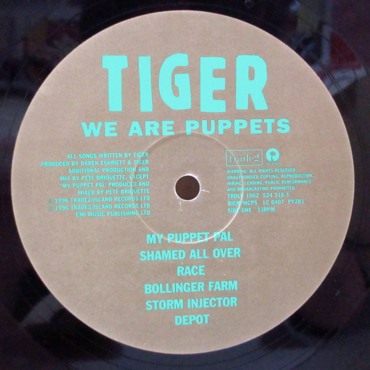 TIGER (タイガー)  - We Are Puppets (UK オリジナル LP+インナー)