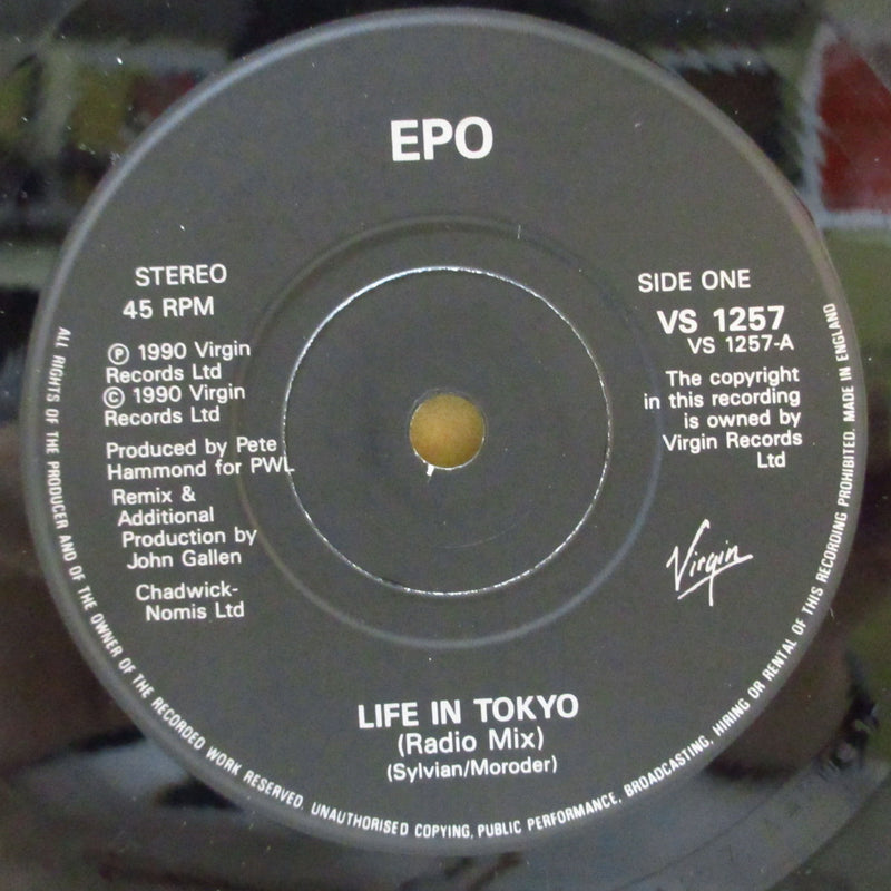EPO (エポ)  - Life In Tokyo (UK オリジナル 7インチ+光沢固紙ジャケ)